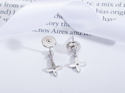 [Echo Fine ]VIDYLLE SILVER DIAMOND MINI DROP EARRINGS