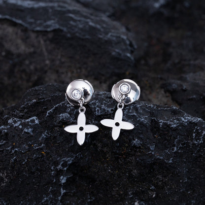 [Echo Fine ]VIDYLLE SILVER DIAMOND MINI DROP EARRINGS