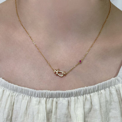 [Echo Fine ]FORCE 10 DIAMOND PINK GOLD NECKLACE