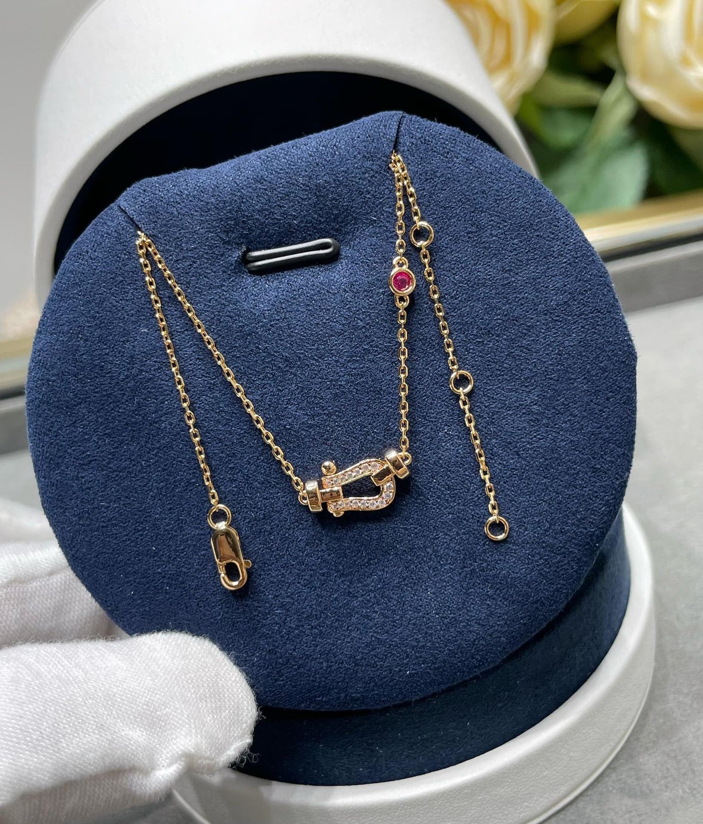 [Echo Fine ]FORCE 10 DIAMOND PINK GOLD NECKLACE