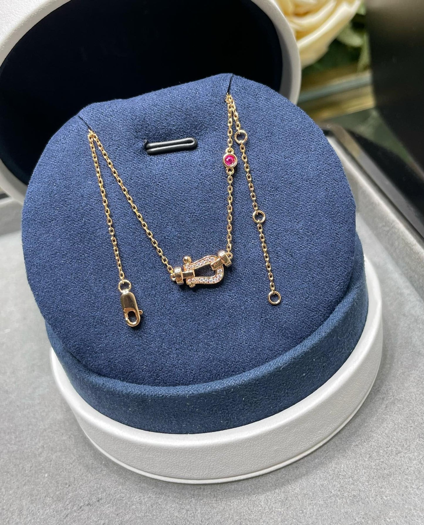 [Echo Fine ]FORCE 10 DIAMOND PINK GOLD NECKLACE