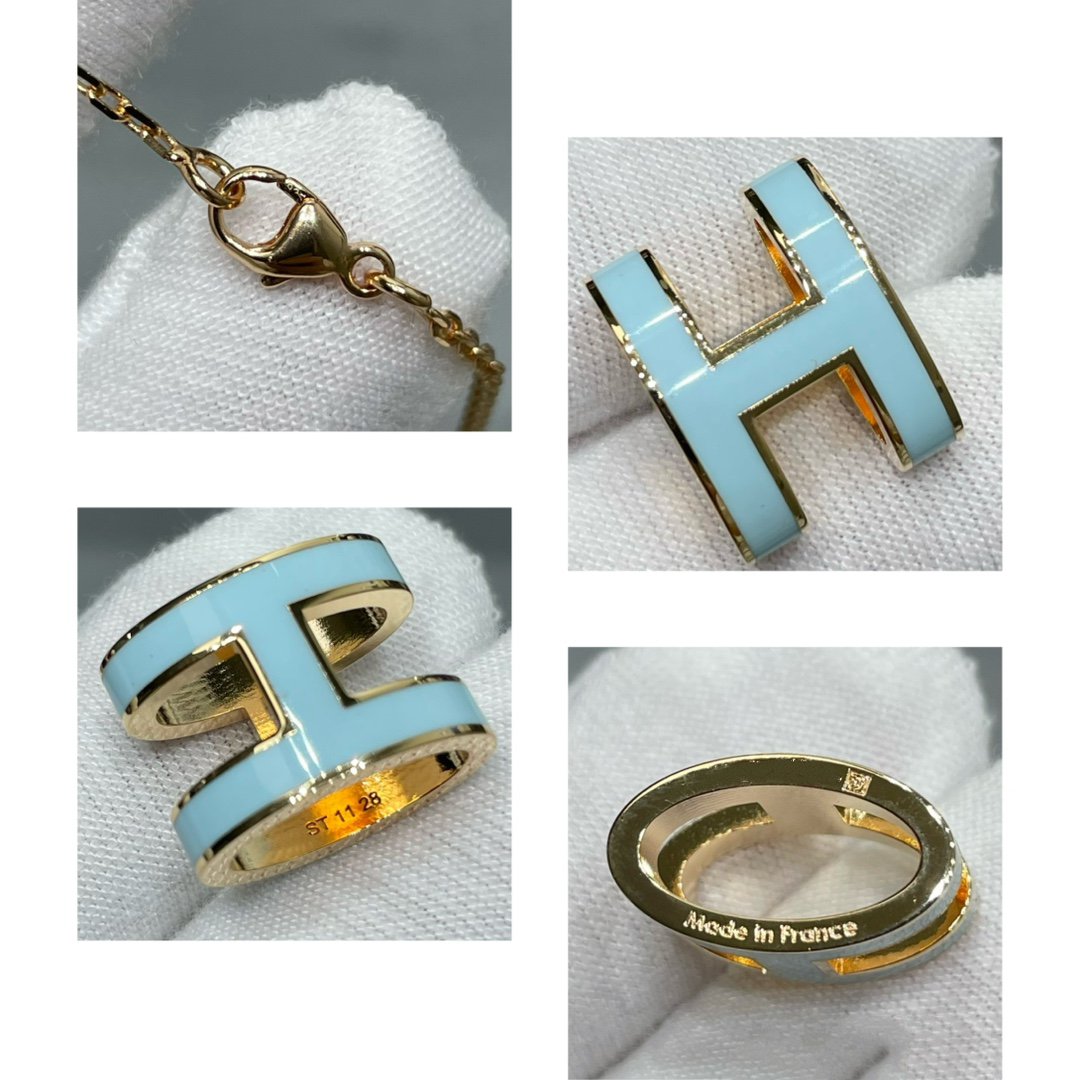 [Echo Fine ]POP H SKY BLUE NECKLACE