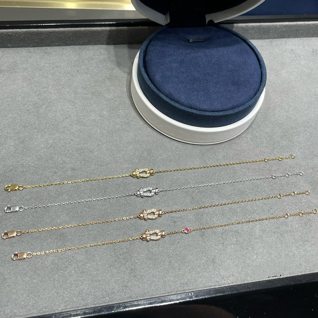 [Echo Fine ]FORCE 10 DIAMOND CHAIN LINK PINK GOLD BRACELET
