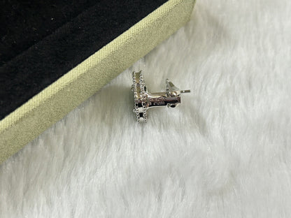 [Echo Fine ]CLOVER PIETERSITE MEDIUM STUD EARRINGS
