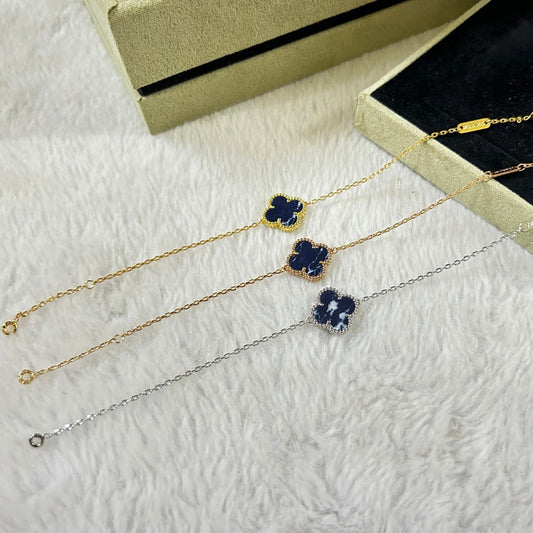[Echo Fine ]CLOVER 1 MOTIF PIETERSITE BRACELET