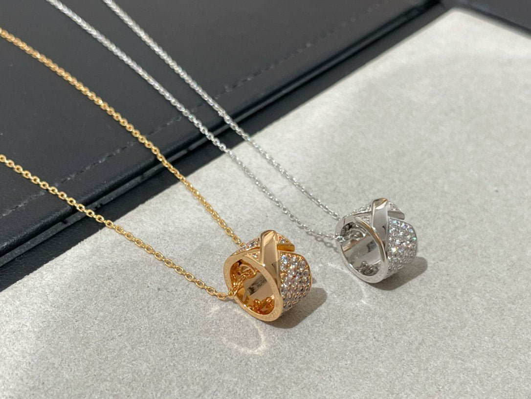 [Echo Fine ]LIENS EVIDENCE DIAMOND PAVED NECKLACE