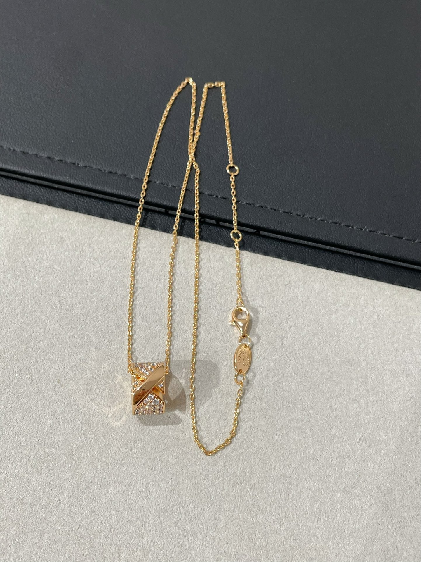 [Echo Fine ]LIENS EVIDENCE DIAMOND PAVED NECKLACE