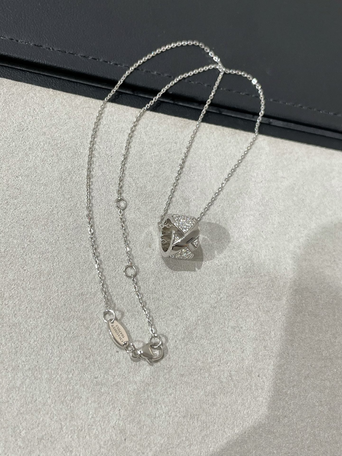 [Echo Fine ]LIENS EVIDENCE DIAMOND PAVED NECKLACE