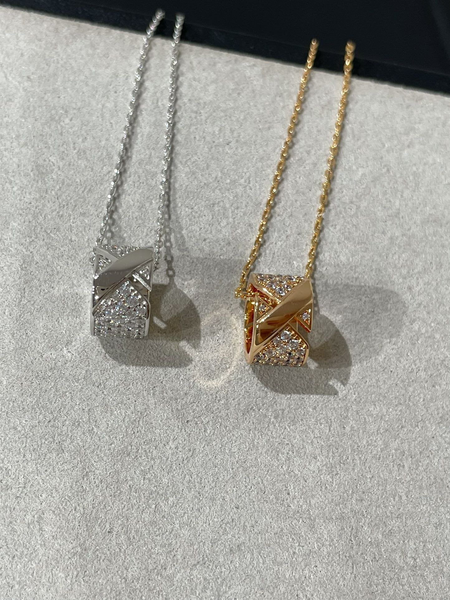 [Echo Fine ]LIENS EVIDENCE DIAMOND PAVED NECKLACE