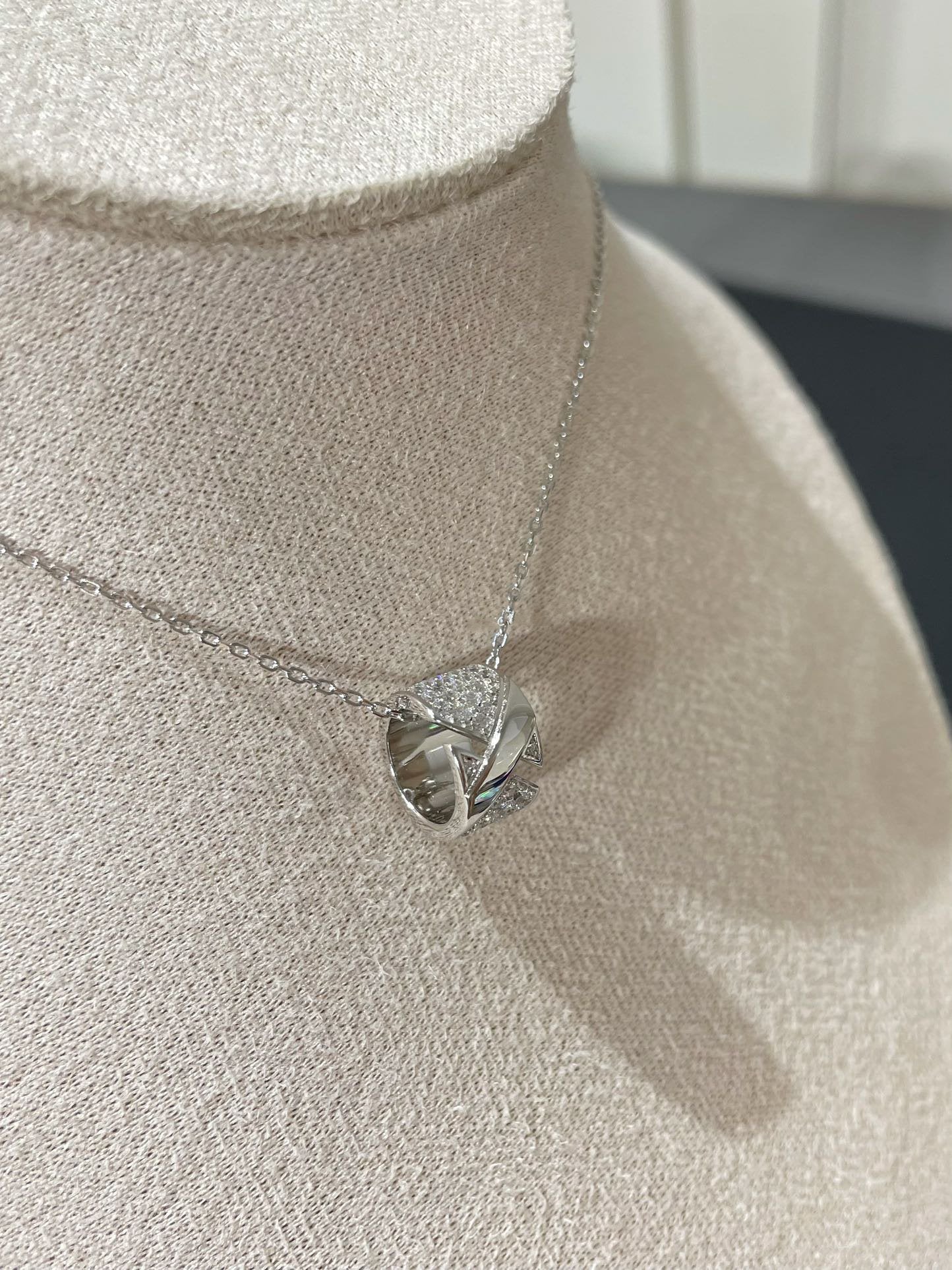 [Echo Fine ]LIENS EVIDENCE DIAMOND PAVED NECKLACE
