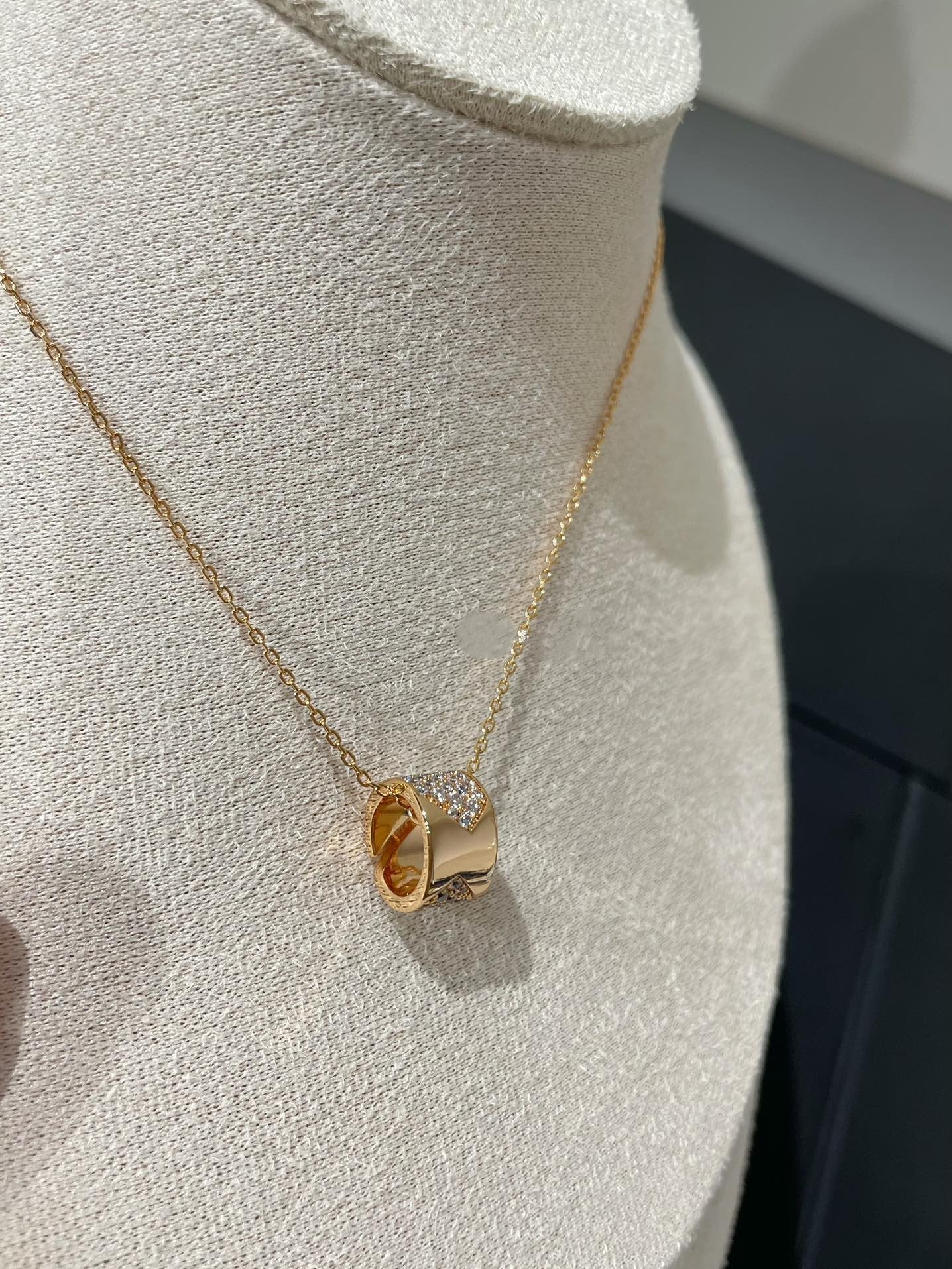 [Echo Fine ]LIENS EVIDENCE DIAMOND PAVED NECKLACE