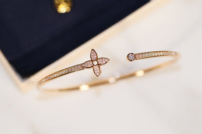 [Echo Fine ]IDYLLE GOLD OPEN BRACELET DIAMOND PAVED