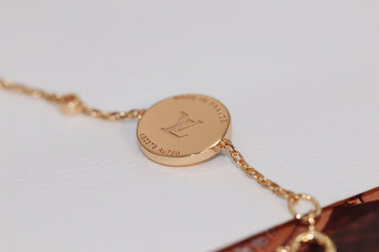 [Echo Fine ]STAR AND SUN 4 MOTIF PINK GOLD MALACHITE BRACELET