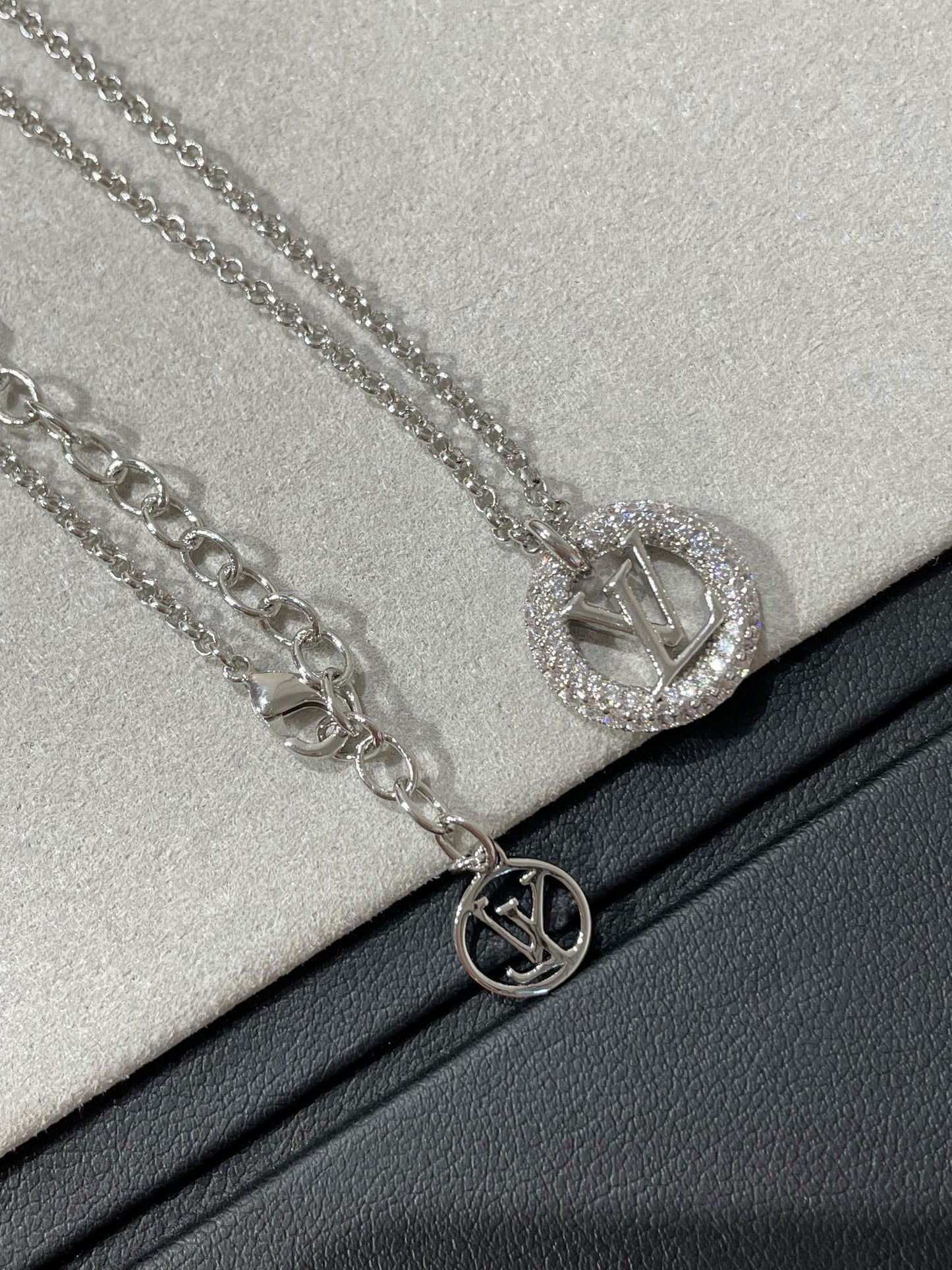 [Echo Fine ]BY NIGHT DIAMOND PAVED NECKLACE