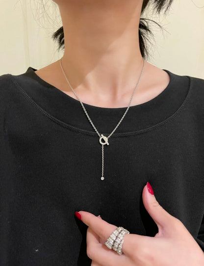 [Echo Fine ]FINESSE SILVER DIAMOND NECKLACE