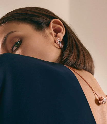 [Echo Fine ]BEE LOVE DIAMOND HOOP EARRINGS