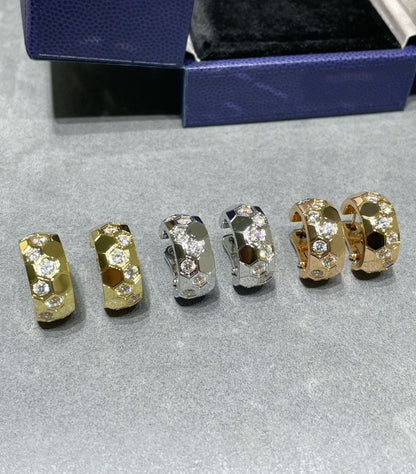 [Echo Fine ]BEE LOVE DIAMOND HOOP EARRINGS