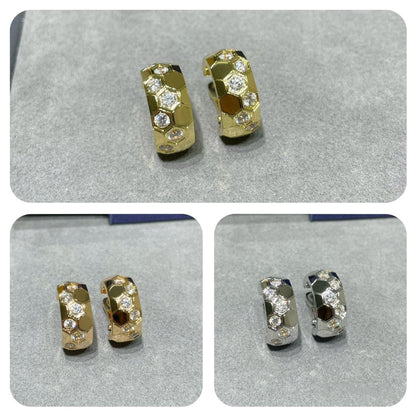 [Echo Fine ]BEE LOVE DIAMOND HOOP EARRINGS