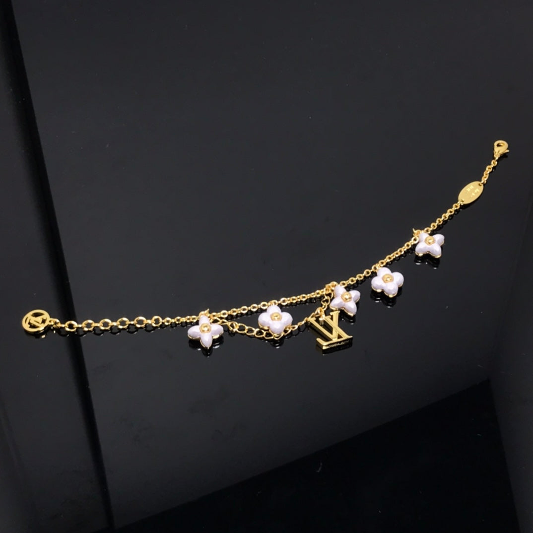 [Echo Fine ]LOGO 6 MOTIF STAR AND SUN GOLD BRACELET