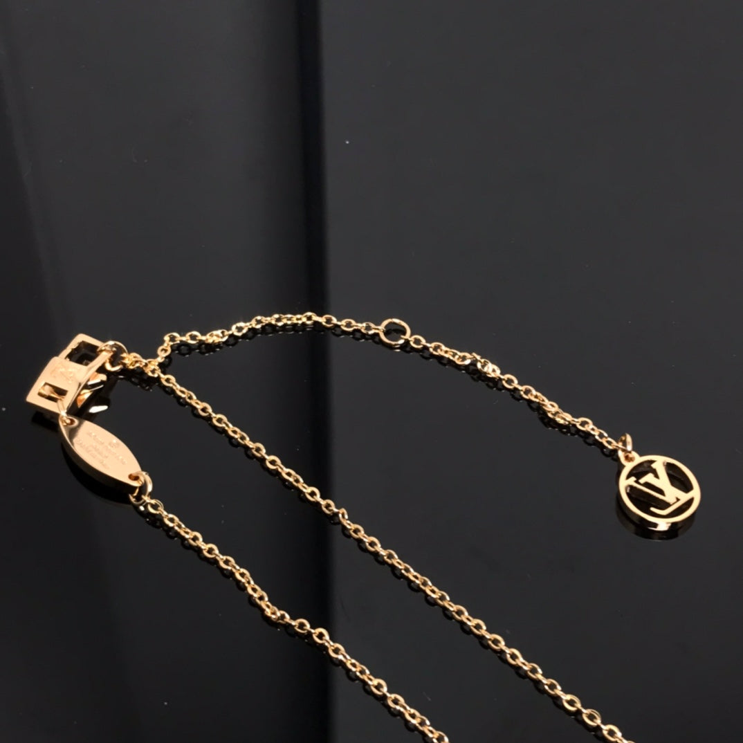 [Echo Fine ]COLOR BLOSSOM PINK MOP SUN GOLD NECKLACE