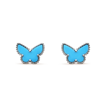 [Echo Fine ]BUTTERFLY TURQUOISE EARRINGS SILVER