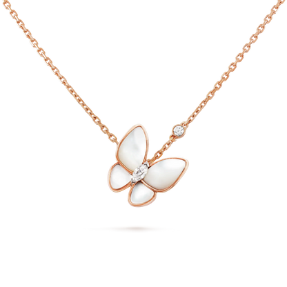 [Echo Fine ]BUTTERFLY MOP DIAMOND NECKLACE