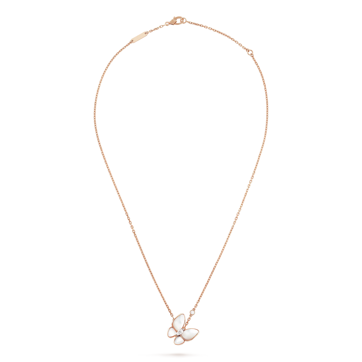 [Echo Fine ]BUTTERFLY MOP DIAMOND NECKLACE