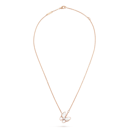 [Echo Fine ]BUTTERFLY MOP DIAMOND NECKLACE