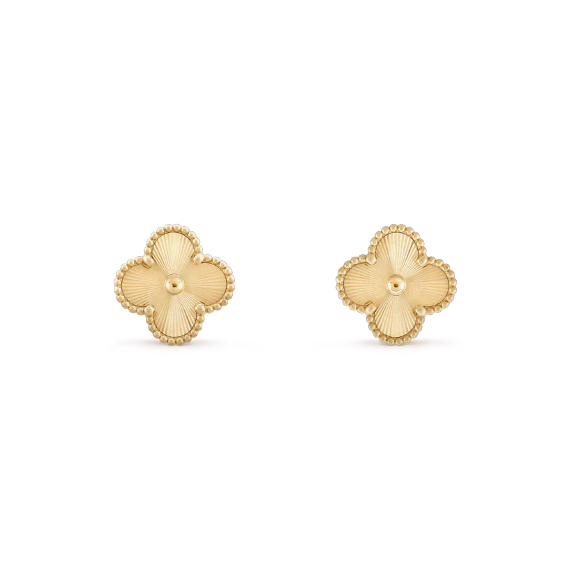 [Echo Fine ]CLOVER MINI 9.5MM LASER EARRINGS