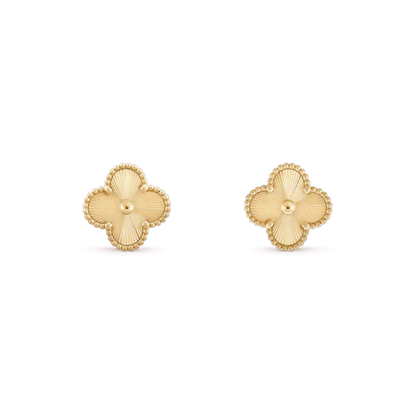 [Echo Fine ]CLOVER MINI 9.5MM LASER EARRINGS