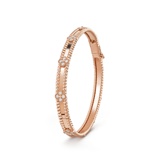 [Echo Fine ]CLOVER BRACELET 4MM DIAMONDS