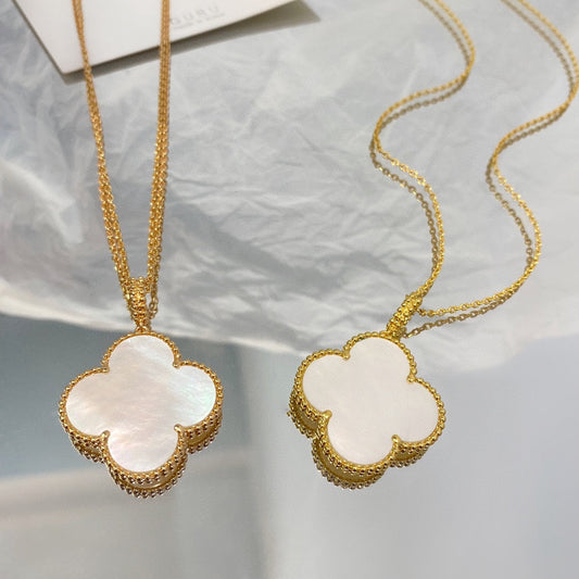 [Echo Fine ]CLOVER 25MM MOP LARGE PENDANT NECKLACE