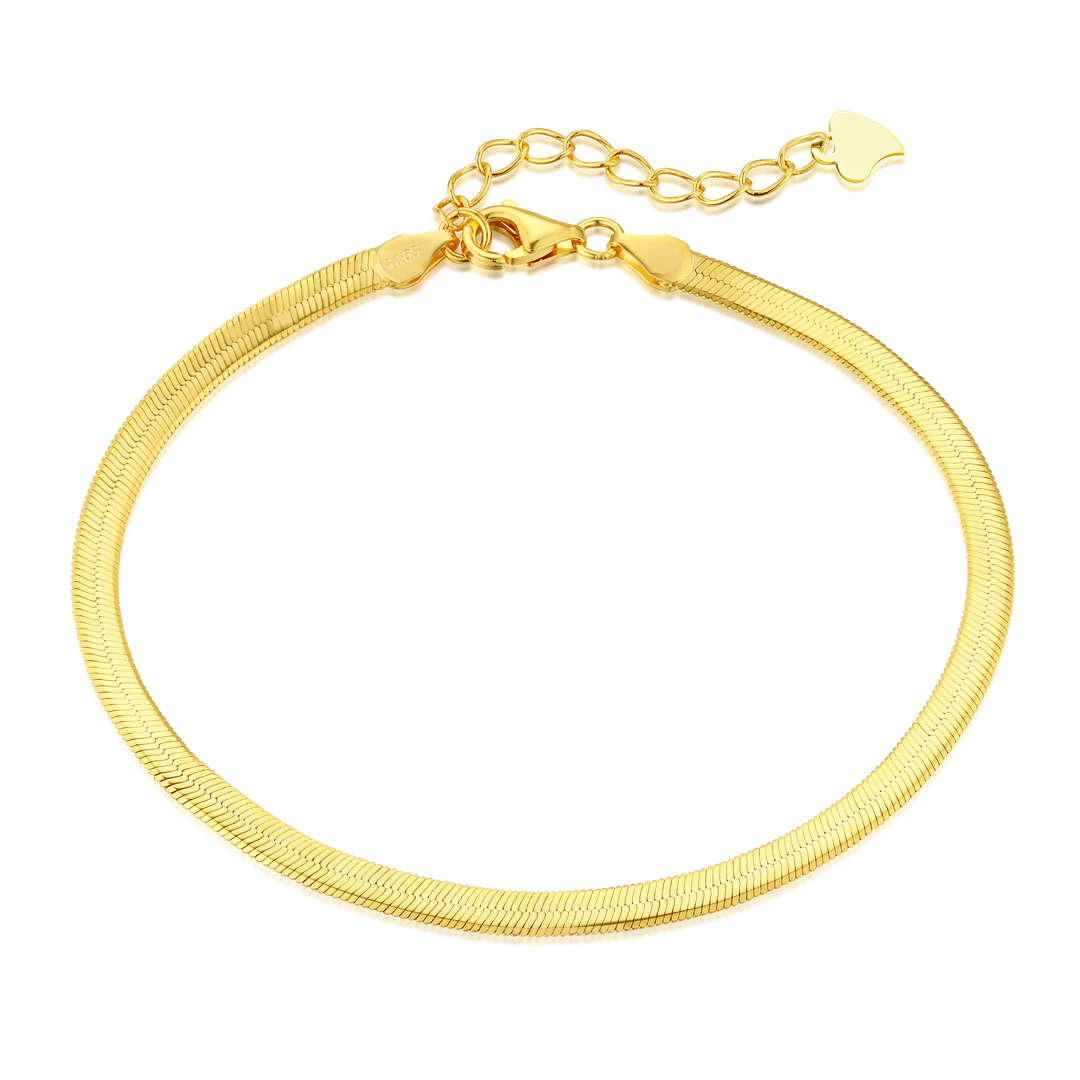 [Echo Fine ]Flat Snake Bone Chain Blade Necklace