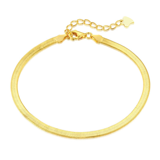 [Echo Fine ]Flat Snake Bone Chain Blade Necklace