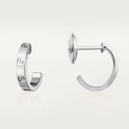 [Echo Fine ]LOVE EARRINGS 2.65MM SILVER