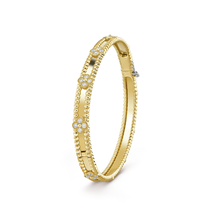 [Echo Fine ]CLOVER BRACELET 4MM DIAMONDS