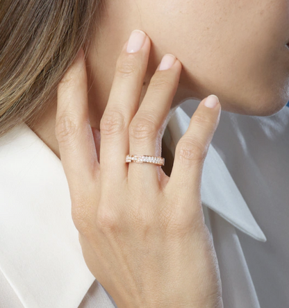 [Echo Fine ]ALLIANCE LIENS VIDENCE PAVED DIAMOND 4MM RING
