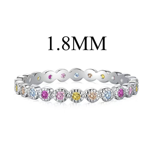 [Echo Fine ]Unique Scintillating Round Cut Daily Ring
