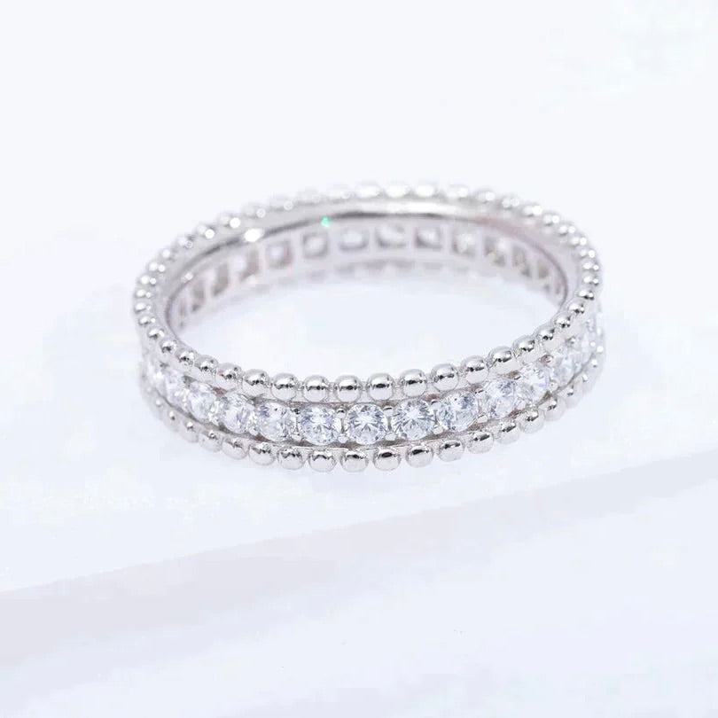 [Echo Fine ]PERLEE DIAMOND SILVER RING