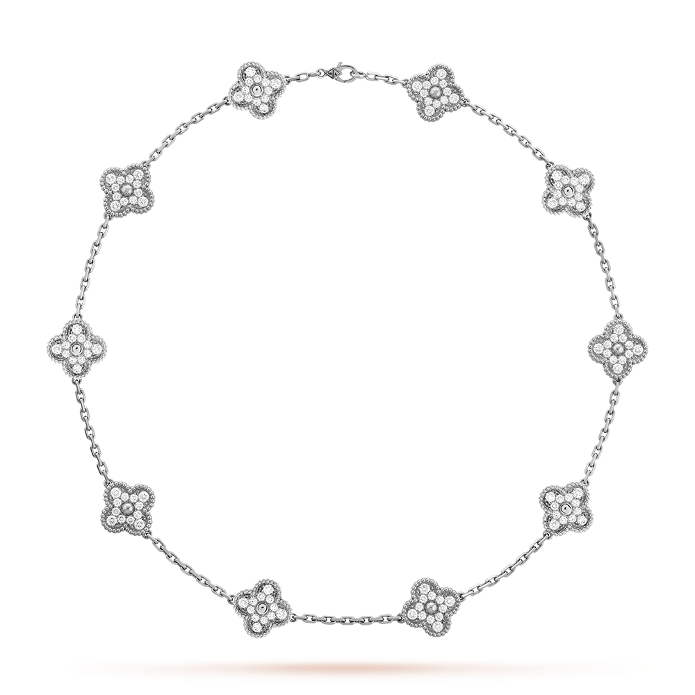 [Echo Fine ]CLOVER 10 MOTIFS DIAMOND NECKLACE