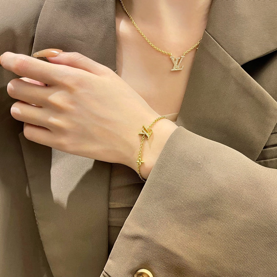 [Echo Fine ]LOGO STAR MOTIF GOLD BRACELET