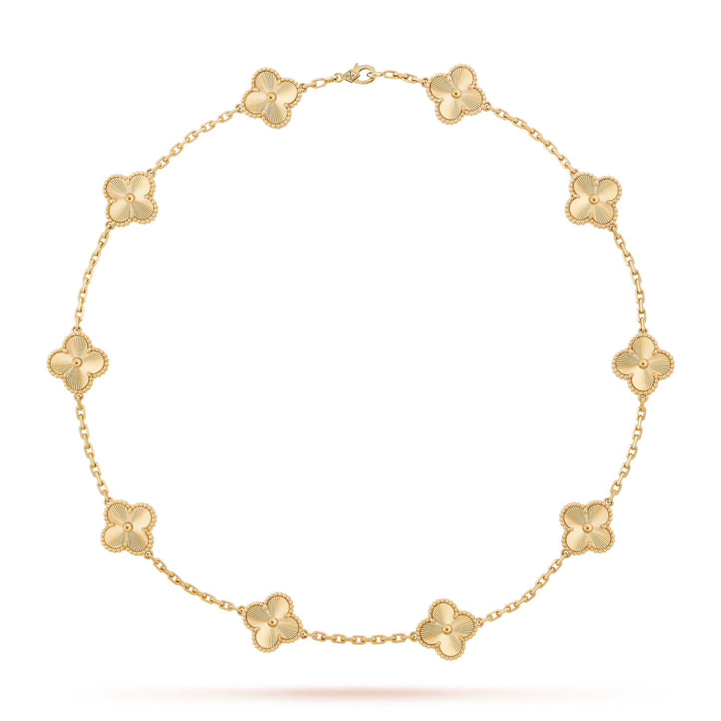 [Echo Fine ]CLOVER 10 MOTIFS LASER NECKLACE