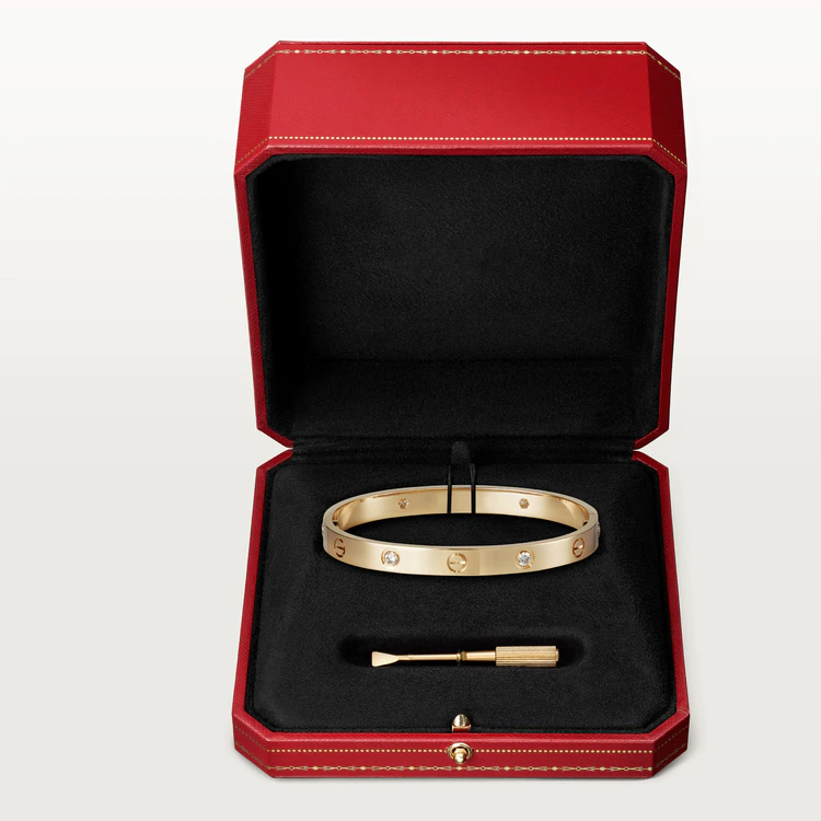 [Echo Fine ]LOVE BRACELET 6.1MM 4 DIAMONDS