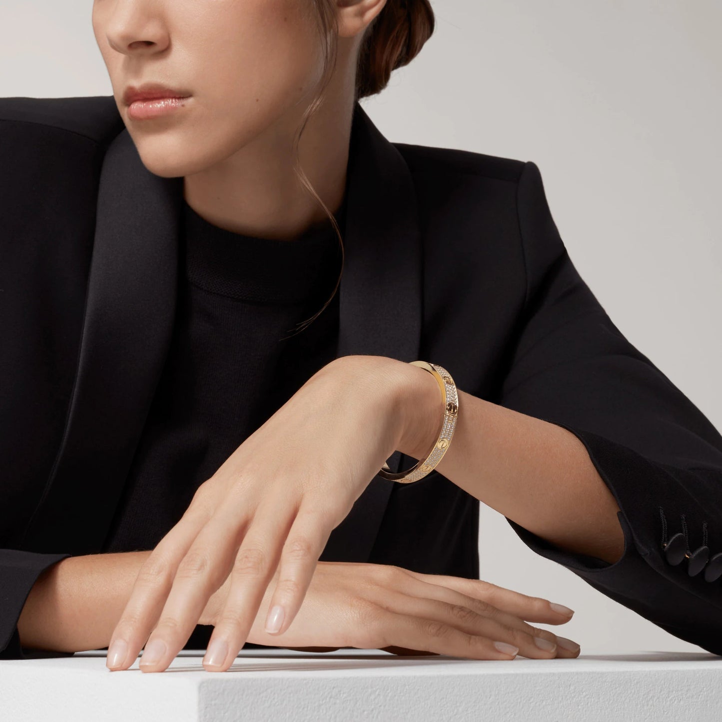 [Echo Fine ]LOVE BRACELET 6.1MM DIAMOND-PAVED