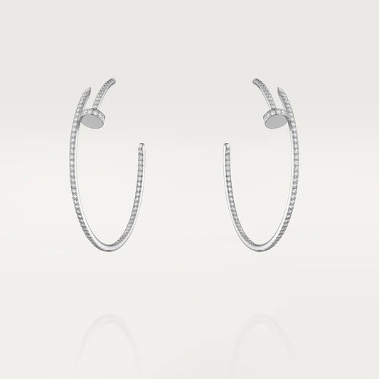 [Echo Fine ]JUSTE EARRINGS FULL DIAMONDS 1.8MM