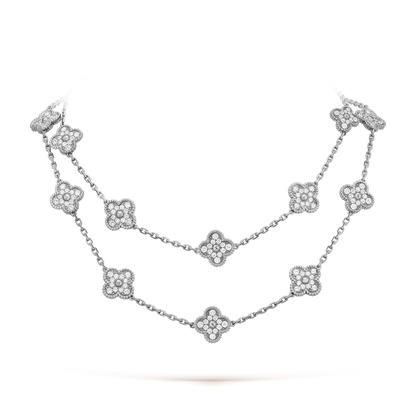 [Echo Fine ]CLOVER 20 MOTIFS DIAMOND SILVER