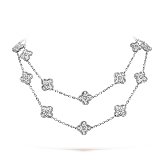 [Echo Fine ]CLOVER 20 MOTIFS DIAMOND SILVER
