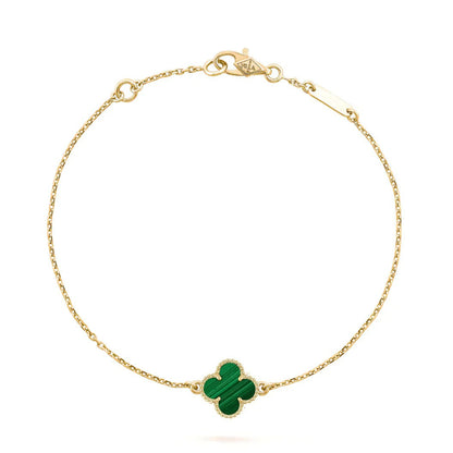 [Echo Fine ]CLOVER BRACELET MALACHITE 1 MOTIF