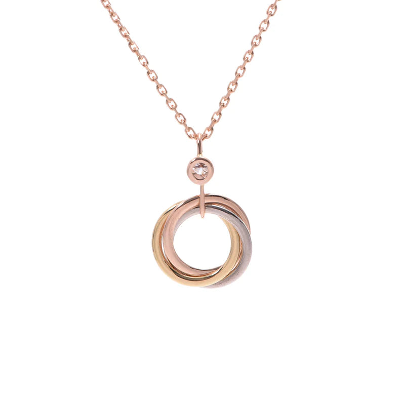 [Echo Fine ]TRINITY SILVER GOLD PINK GOLD NECKLACE