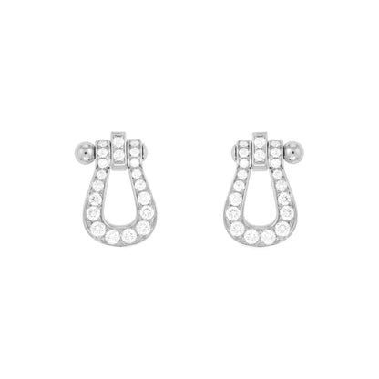 [Echo Fine ]FORCE 10 FULL DIAMOND STUD EARRINGS MINI MODEL
